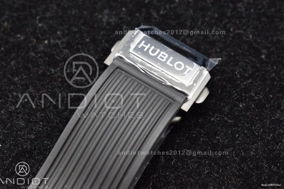 Strap Titanium 1:1 Black Best Unico Skeleton Edition Dial Sporty Bang Big Black On ZF 898 Rubber Hublot A 1224